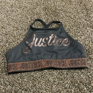 Justice Youth Girls Size 10 Athletic Training Bra